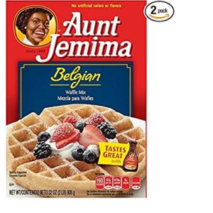 Aunt Jemima Belgian Waffle Mix, 32 oz (Pack of 2)