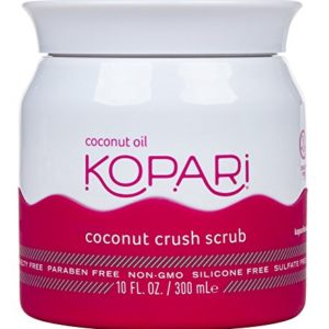 Kopari Coconut Crush Scrub - Brown Sugar Scrub to Exfoliate, Shrink the Appearance of Pores, Help Undo Dark & Age Spots + More With 100% Organic Coconut Oil, Non GMO, and Cruelty Free 10 Oz
