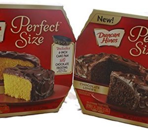 Variety Pack - Duncan Hines Perfect Size Cake Mix (9.4 oz) - Golden Fudge, Chocolate Lovers