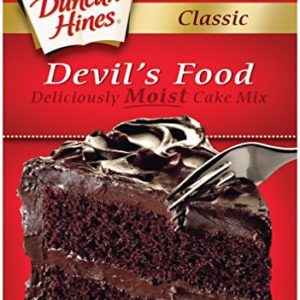 Duncan Hines Classic Cake Mix, Devil's Food, 15.25 Ounce (Pack of 12)