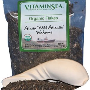 VITAMINSEA Organic Wakame Flakes Seaweed - 4 oz / 112 G Maine Coast Sea Vegetables - USDA & Vegan Certified - Kosher - Perfect for Keto or Paleo Diets - Atlantic Ocean - Sun Dried - Raw - Wild (WF4)