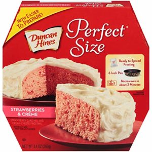 Duncan Hines Perfect Size Strawberries & Crème Cake & Frosting Mix, 8.4 oz