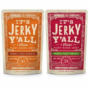 Vegan Jerky Sweet & Spicy Pack - Chipotle & Teriyaki - Beyond Tender and Tasty Vegan Snacks - Low Carb, Non-GMO, Gluten-Free, Vegetarian, Kosher, Whole30 (2-Pack)