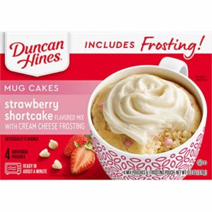 Duncan Hines Mug Cakes, Strawberry Cake and Frosting