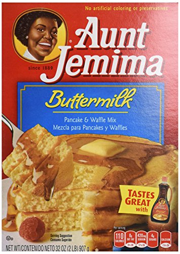 Aunt Jemima Buttermilk Pancake & Waffle Mix, 32 oz (2 lbs) 907 g