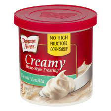 Duncan Hines Creamy Home-Style Frosting, Classic Vanilla, 16 Ounce (Pack of 8)