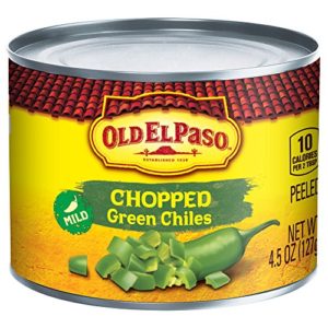Old El Paso Chilies, Green Chili Pepper Chopped, 4.5-Ounce Cans (Pack of 24)