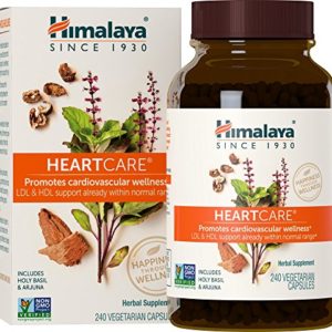 Himalaya HeartCare with Holy Basil & Arjuna for Cardiovascular Wellness and Heart Health Support 720mg, 240 Capsules, 2 Month Supply