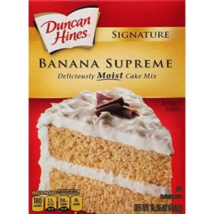 Duncan Hines Signature Cake Mix, Banana Supreme, 15.25 oz (Pack of 6)