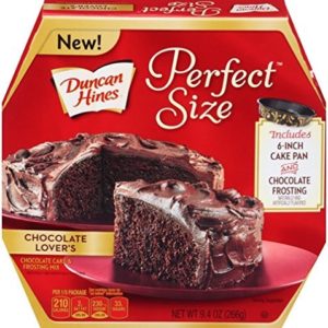 Duncan Hines, Perfect Size Mix, Chocolate Lovers Cake Mix, 9.4oz Box (Pack of 2)