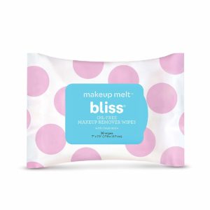 Bliss - Makeup Melt Oil-Free Makeup Remover Wipes | Facial Cleansing Wipes w/Chamomile, Aloe & Marshmallow Root for Hydrating Skin | All Skin Types | Vegan | Cruelty Free | Paraben Free | 30 ct.