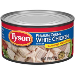 Tyson Premium Chunk White Chicken, 12.5-Ounce Cans (Pack of 12)