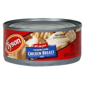 Tyson Premium Chunk White Chicken Breast in Water, 5-Ounce Cans (Pack of 12)