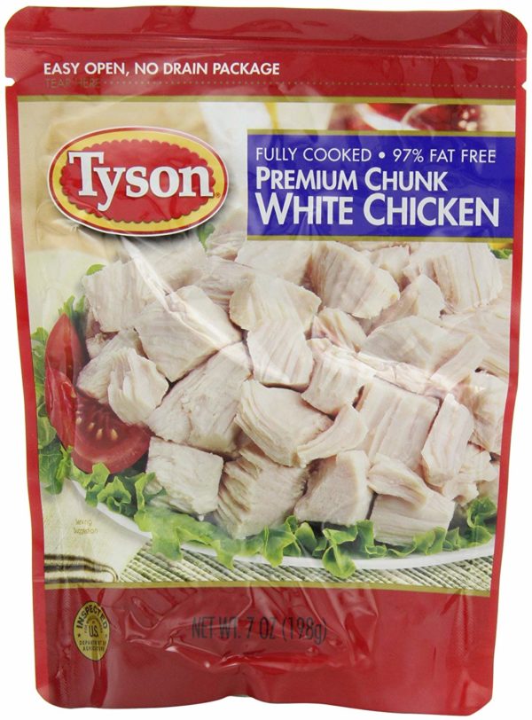 Tyson Chunk Chicken Breast, 7-Ounce Pouches (Pack of 12)