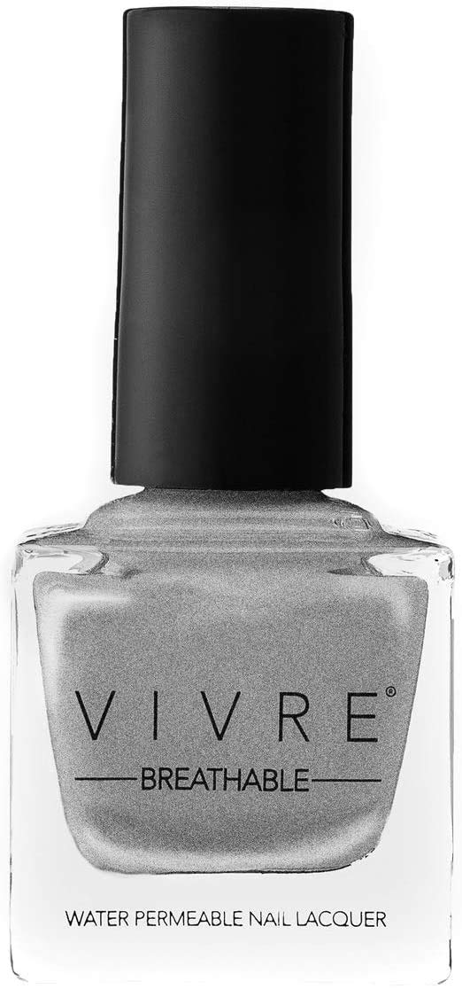 VIVRE Cosmetics Certified Breathable - Water Permeable - Oxygen Permeable - Halal Nail Polish: No Place Like CHROME