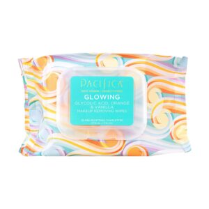 PACIFICA Glowing Makeup Removing Wipes 30 Count, 30 CT