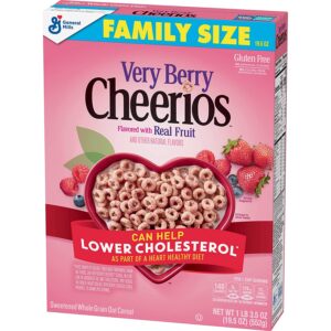 Very Berry Cheerios, Cereal with Oats, Gluten Free, 19.5 oz