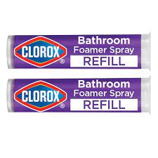 Clorox Bathroom Foamer Refill Cartridge for Clorox Bathroom Foamer Reusable Spray Bottle