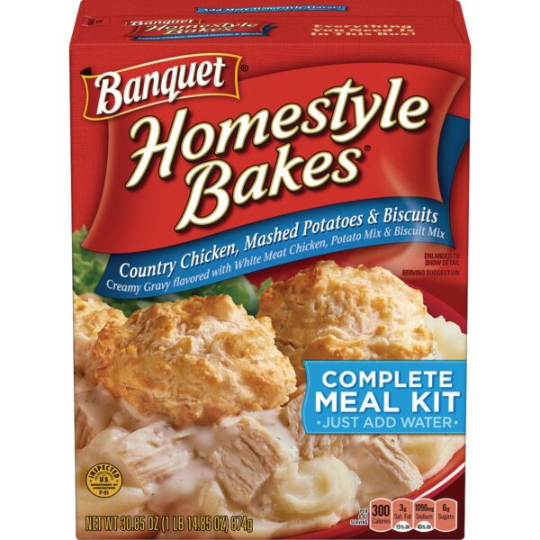 Banquet Homestyle Bakes Country Chicken, 30.9-Ounce Boxes (Pack of 6)