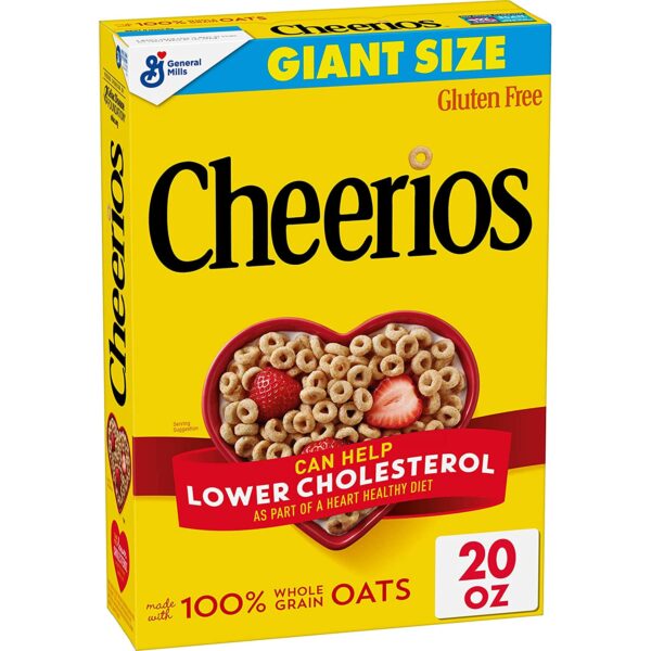 Cheerios Cereal with Whole Grain Oats, Gluten Free, 20 Oz. Box