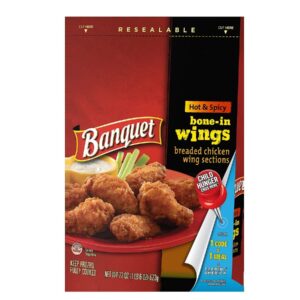 Banquet Hot and Spicy Wings, 22 Ounce -- 8 per case.