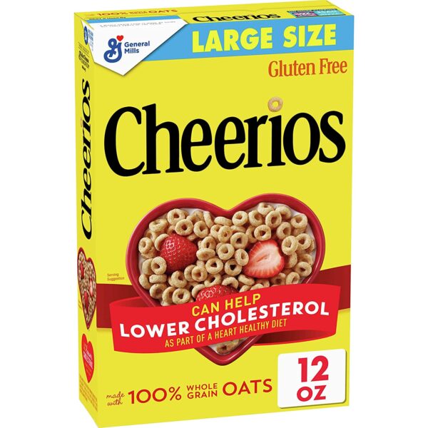 Cheerios, Cereal with Whole Grain Oats, Gluten Free, 12 oz
