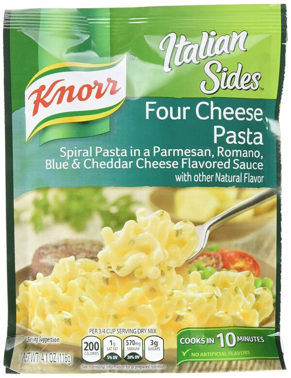 Knorr Side Dish, Four Cheese Pasta, 4.09 Ounce (Pack of 4)