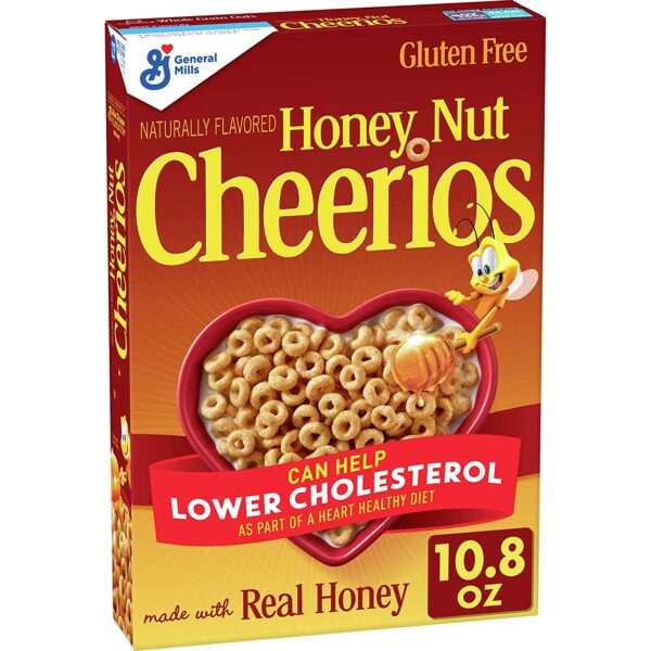 Honey Nut Cheerios, Cereal with Oats, Gluten Free, 10.8 Oz