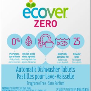 Ecover Automatic Dishwashing Tablets Zero, 25 Count, 17.6 Ounce