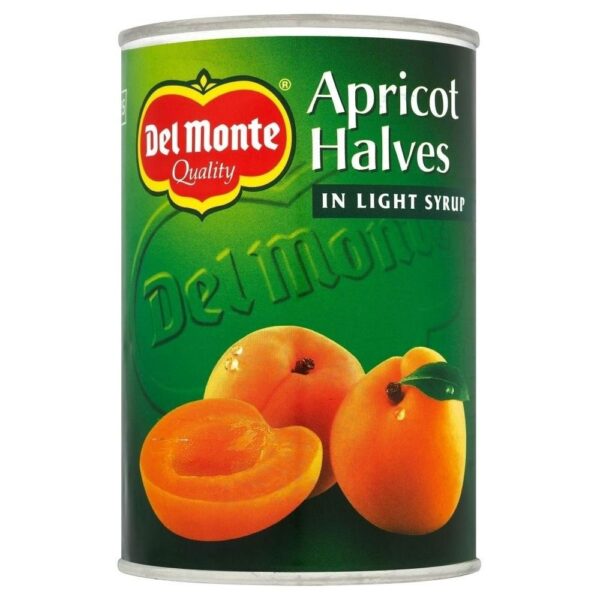 Del Monte Apricot Halves in Light Syrup (410g) - Pack of 2