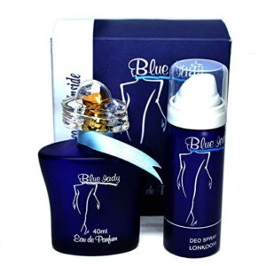 Blue Lady with Deo for Woman EDP - Eau De Perfume 40ml Romantic Pour Femme Spray | Refreshing blend of Jasmine with musk and vanilla
