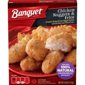 Banquet Basic Chicken Nuggets and Fries, 4.85 Ounce -- 12 per case.