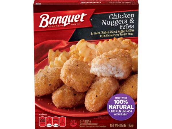 Banquet Basic Chicken Nuggets and Fries, 4.85 Ounce -- 12 per case.