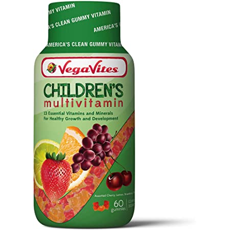 VegaVites Gummy Children's Multivitamin – 20 mg of Vitamin C – Vegetarian, Halal & Kosher