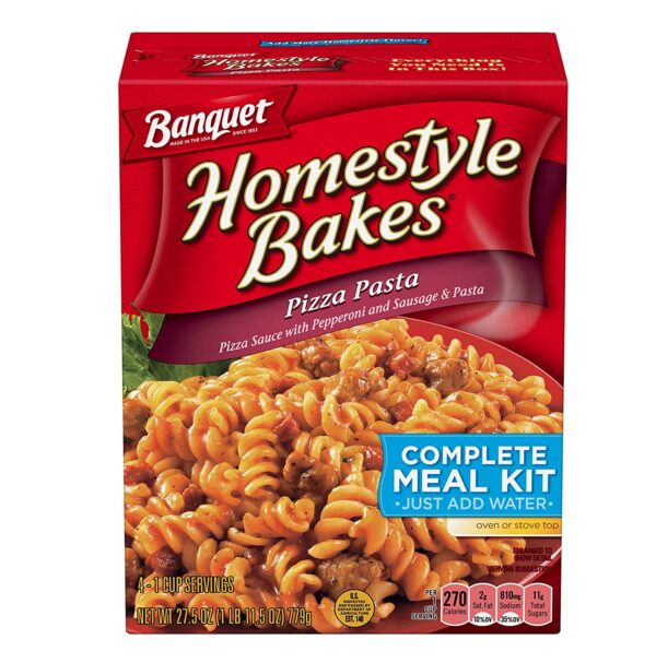 Banquet, Homestyle Bakes, Pizza Pasta, 27.5oz Box (Pack of 3)
