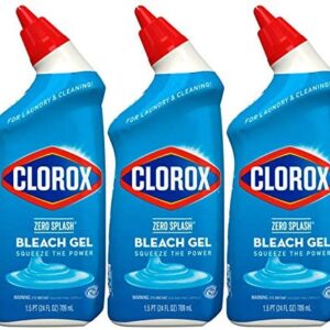 Clorox Zero Splash Bleach Gel, 24 Ounces