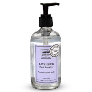 The Good Home Hand Sanitizer 8 Ounce Glass Bottle Hand Pump Included Lavender Scent