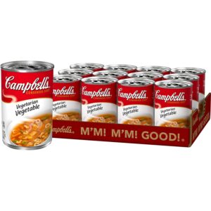 Campbell's Condensed Vegetarian Vegetable Soup, 10.5 oz. Can (Pack of 12)