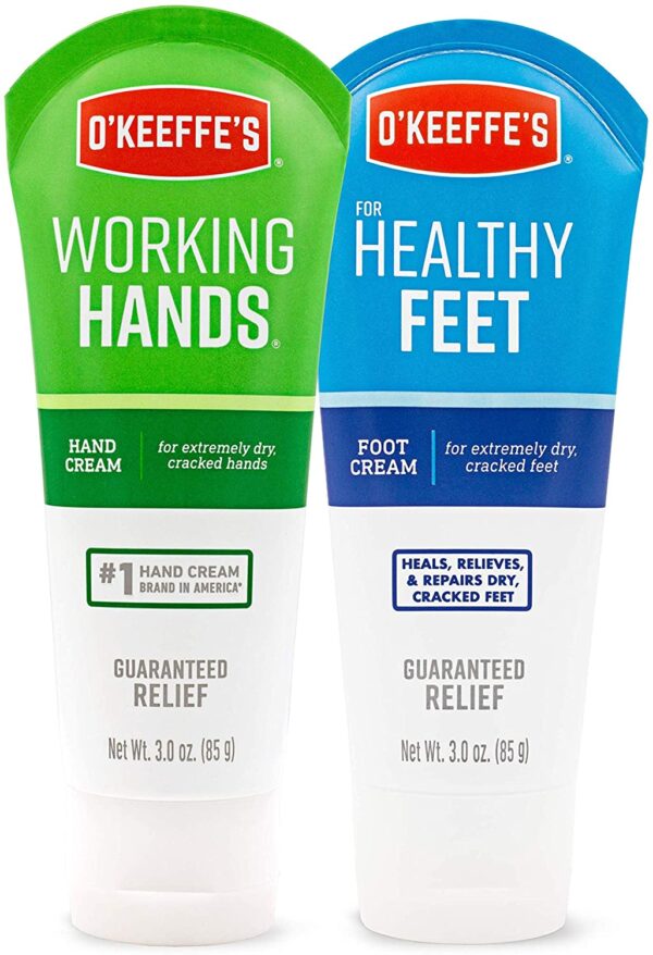 O'Keeffe's Working Hands & Healthy Feet 3 ounce Combination Pack of Tubes