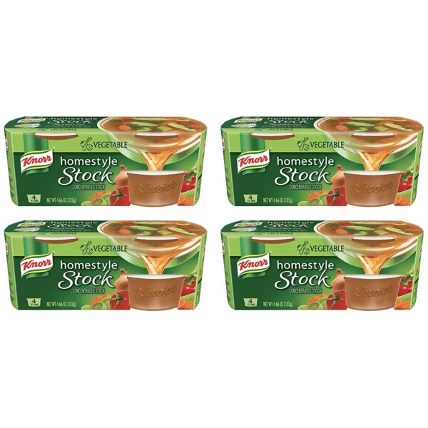 Knorr Homestyle Stock For Rich, Authentic Flavor Vegetable Low-Fat 4 Count