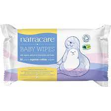 Natracare Organic Cotton Baby Wipes 50 ct (6-Pack)