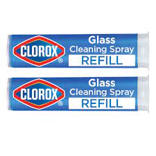 Clorox Glass Cleaner Refill Cartridge for Glass Cleaner Reusable Spray Bottle