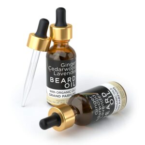 Grand Parfums MEN'S Beard Oil 100% Organic Natural Conditioning Oil