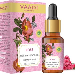 HERBALS Rose Essential Oil - Improves Complexion, Evens Skin Tone - 100%