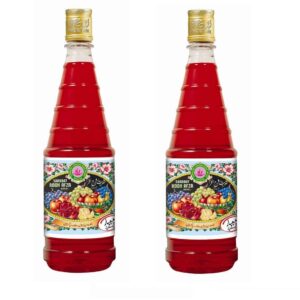 Hamdard Rooh Afza Sharbat Syrup, Rose, 800ml (Pack of 2)