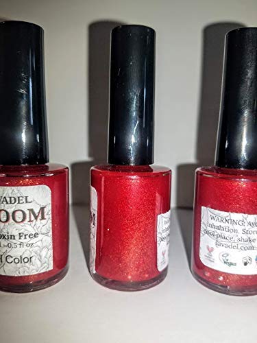 HALAL Bloom 10 Free NON-TOXIN RED color Nail colors. comes in Glossy and Matt.