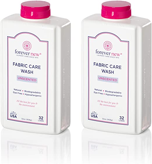 Forever New Granular Fabric Care Wash Unscented - 64oz (2pack) Natural Laundry Detergent