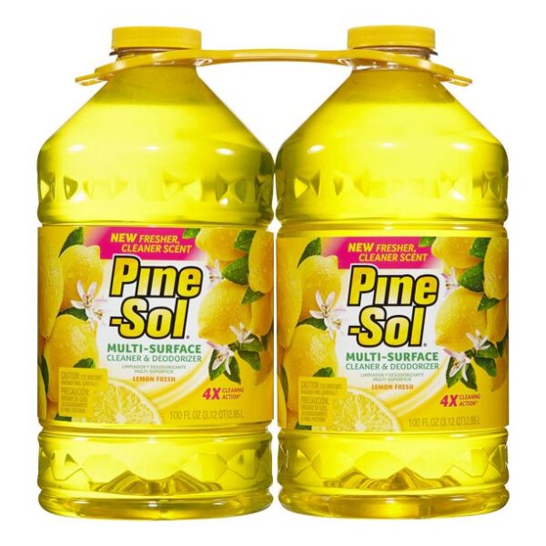 Pine-Sol Multi-Surface Cleaner, Lemon Fresh Scent, Two Count Bottle