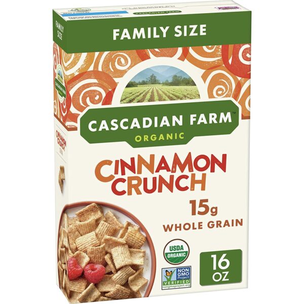 Cascadian Farm Organic Cinnamon Crunch Cereal, 16 oz