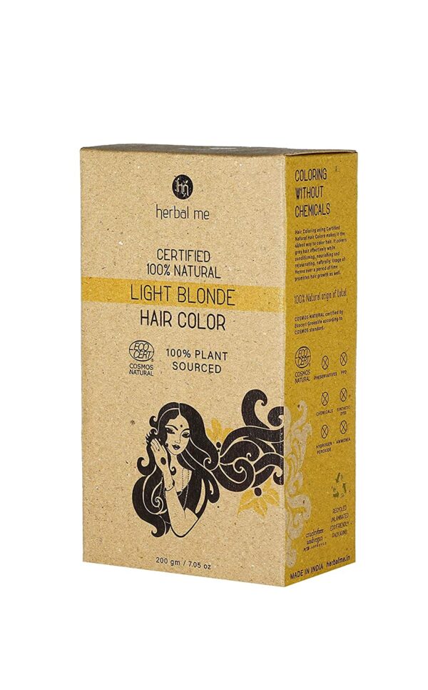 Herbal Me - Light Blonde Henna Hair Color 7.05 oz, CERTIFIED 100% VEGAN & HALAL